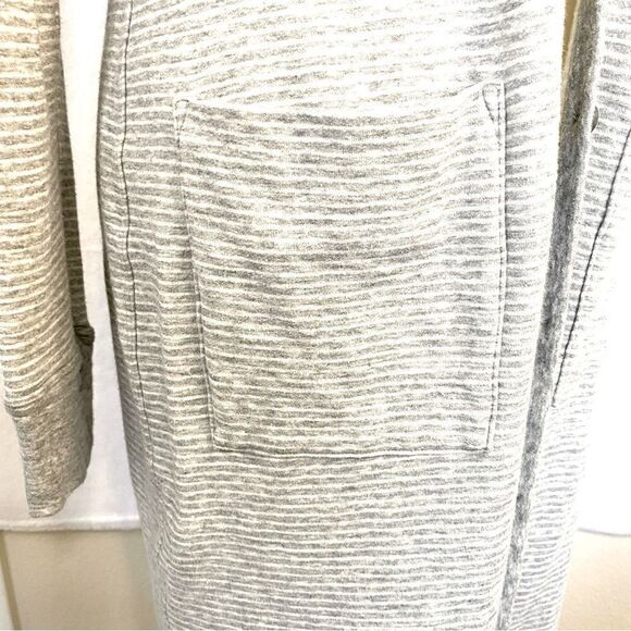 JAMES PERSE LONG BUTTON FRONT FLEECE CARDIGAN - Picture 9 of 15